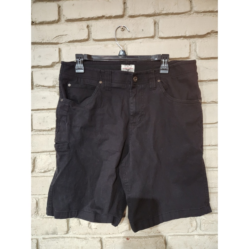 Buckhorn River Mens Black Utility Carpenter Shorts